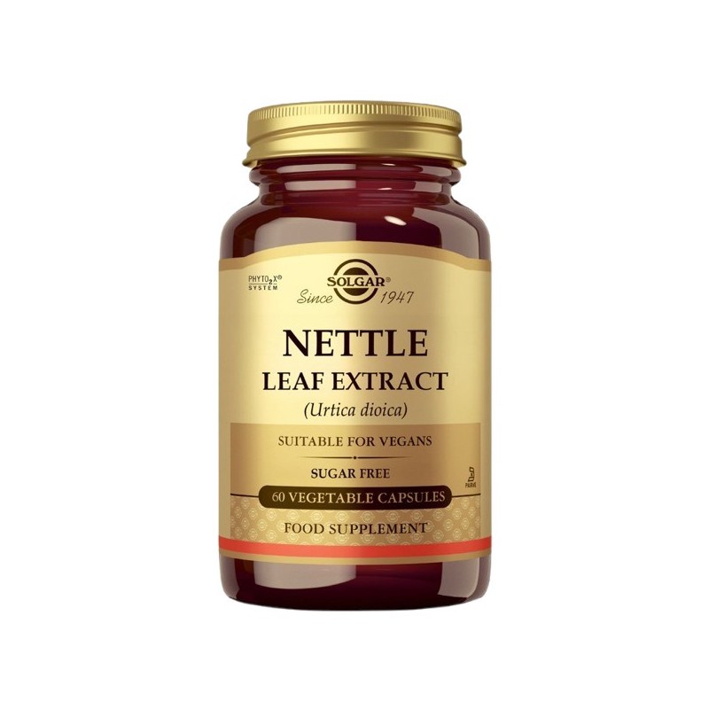 SOLGAR Nettle Leaf Extract - Wyciąg z liści pokrzywy (60 kaps.)