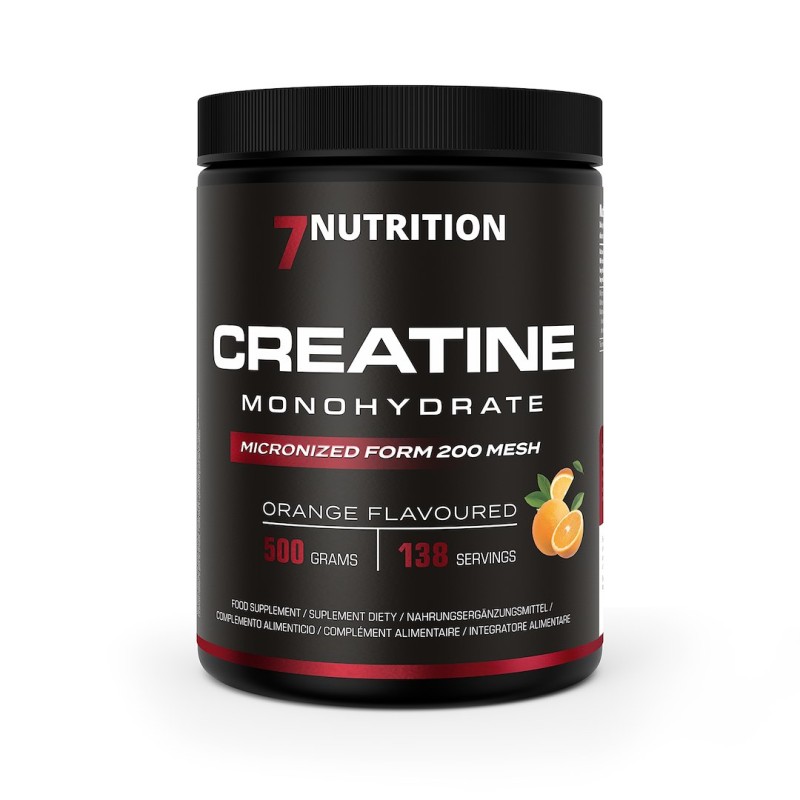 7NUTRITION Creatine Monohydrate Orange - Monohydrat Kreatyny - smak pomarańcza (500 g)