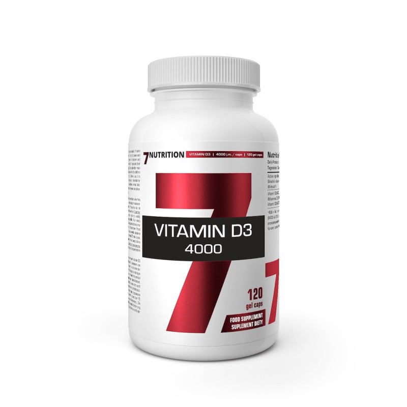 7NUTRITION Vitamin D 4000 - Witamina D 4000IU (120 kaps.)