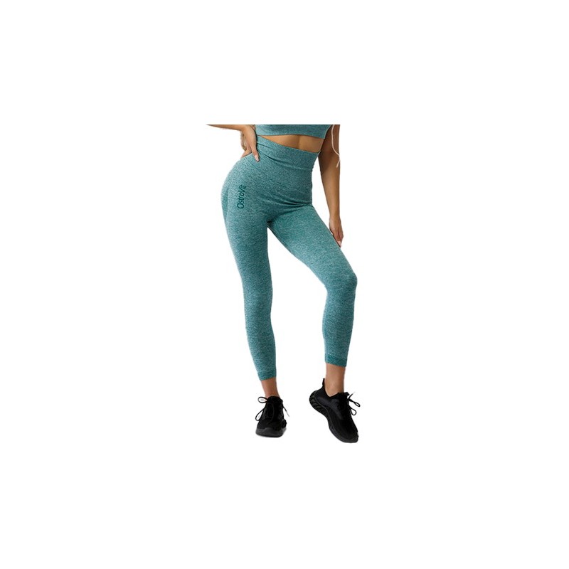 OSTROVIT Legginsy sportowe damskie - zielone, rozmiar XS (1 szt.)