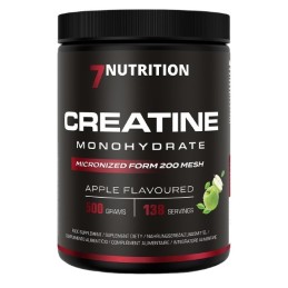 7NUTRITION Creatine Monohydrate Green apple - Monohydrat Kreatyny - smak zielone jabłko (500 g)