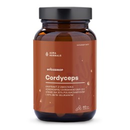 AURA HERBALS Mycodrop, Cordyceps 30:1, 30% beta-glukan (60 kaps.)