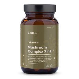 AURA HERBALS Mycodrop, Mushroom Complex 7 w 1 (60 kaps.)