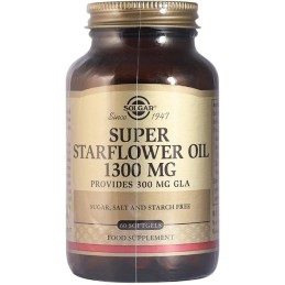 SOLGAR Super Starflower Oil 1300 mg - Olej z Ogórecznika (60 kaps.)
