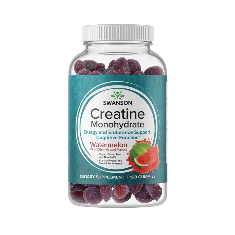 SWANSON Creatine Monohydrate Watermelon (120 żelek)