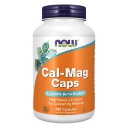 NOW FOODS Cal-Mag Caps (240 kaps.)