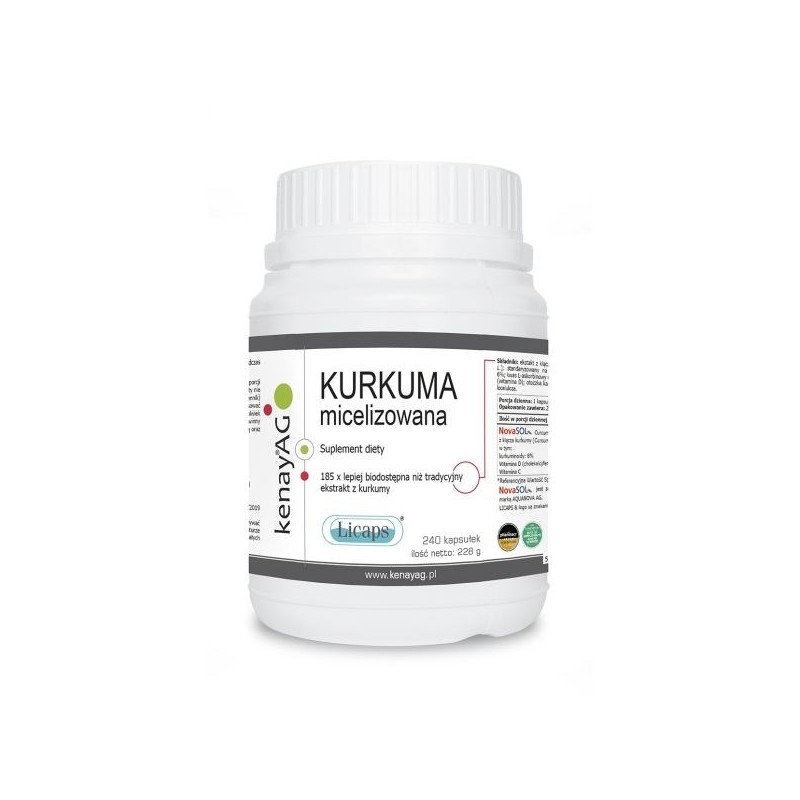KENAY Micelizowana Kurkuma (240 kaps.)