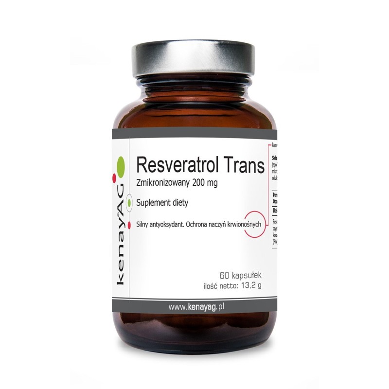 KENAY Zmikronizowany Resveratrol 200 mg (60 kaps.)