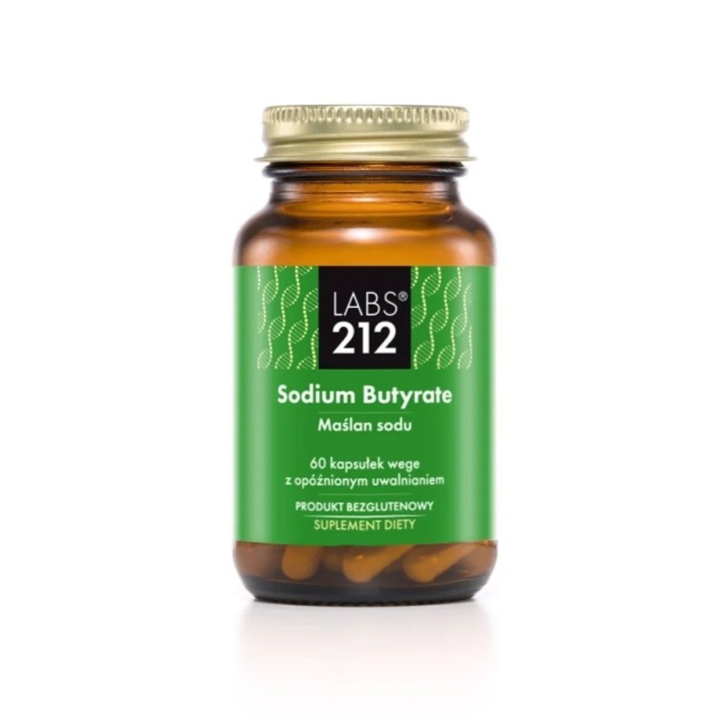 LABS212 Sodium Butyrate - Maślan sodu (60 kaps.)