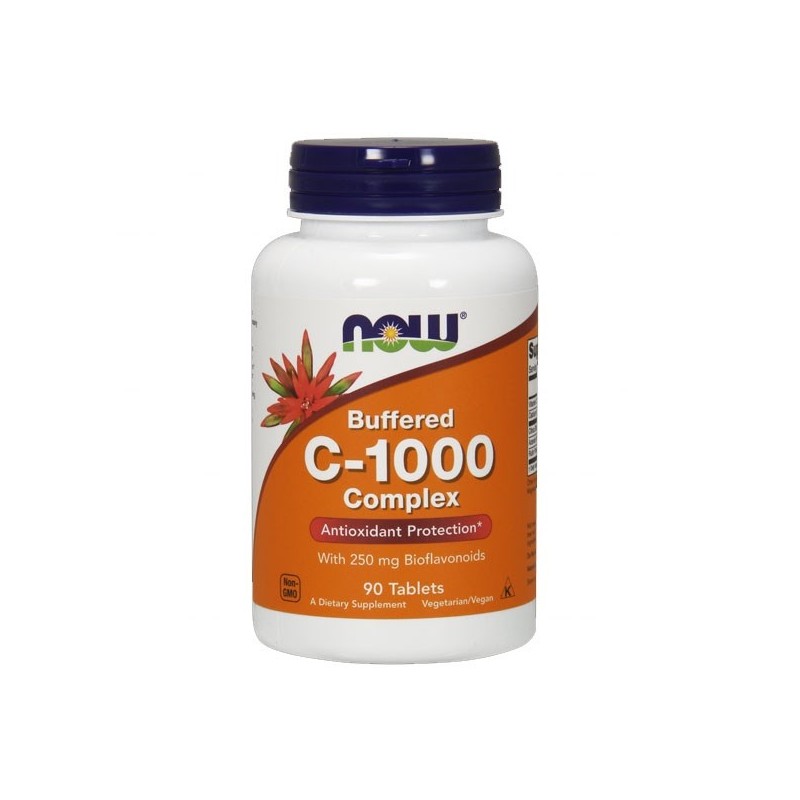 NOW FOODS C-1000 Buforowana Witamina C + Bioflawonoidy Cytrusowe (90 tabl.)
