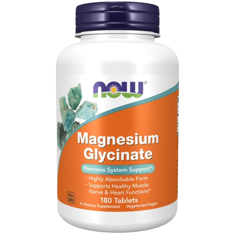 NOW FOODS Magnesium Glycinate (180 tabl.)