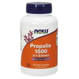 NOW FOODS Propolis 1500 - ekstrakt 5:1 (100 kaps.)