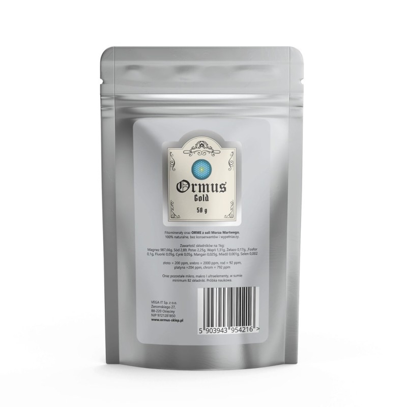 ORMUS ORME Gold - Pierwiastki życia - mocny proszek ze złotem (50 g)