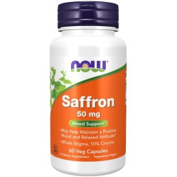 NOW FOODS Saffron Szafran 50 mg Szafran (60 kaps.)
