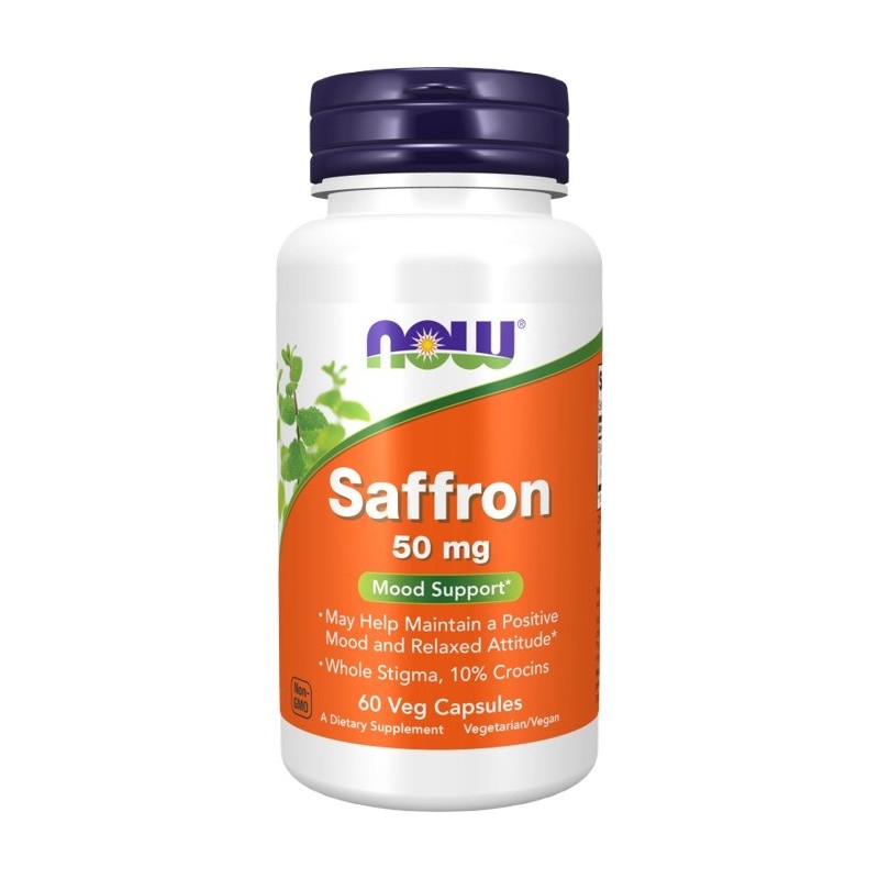 NOW FOODS Saffron Szafran 50 mg Szafran (60 kaps.)