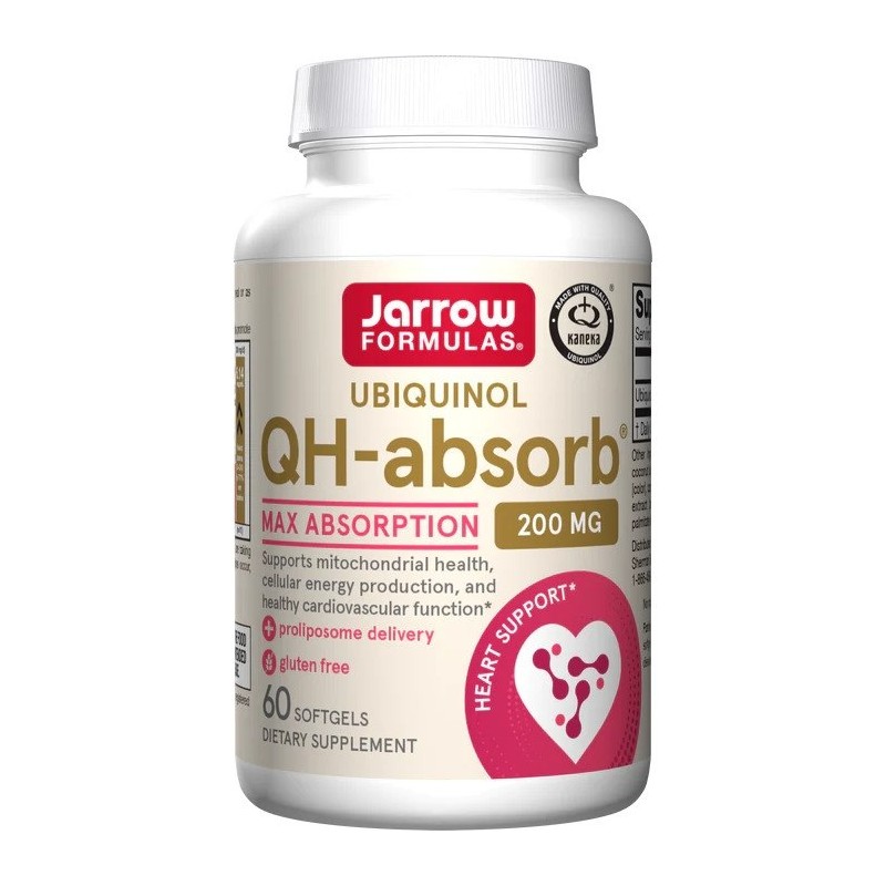 JARROW FORMULAS Ubiquinol QH-absorb 200 mg (60 kaps.)