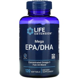 LIFE EXTENSION Mega EPA/DHA (120 kaps.)