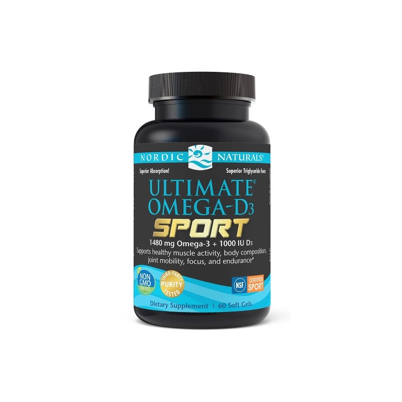 NORDIC NATURALS Ultimate Omega-D3 Sport (60 kaps.)