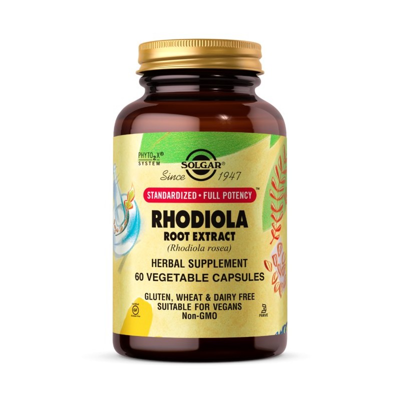 SOLGAR Rhodiola Root Extract SFP 500 mg - Różeniec górski ekstrakt z korzenia (60 kaps.)