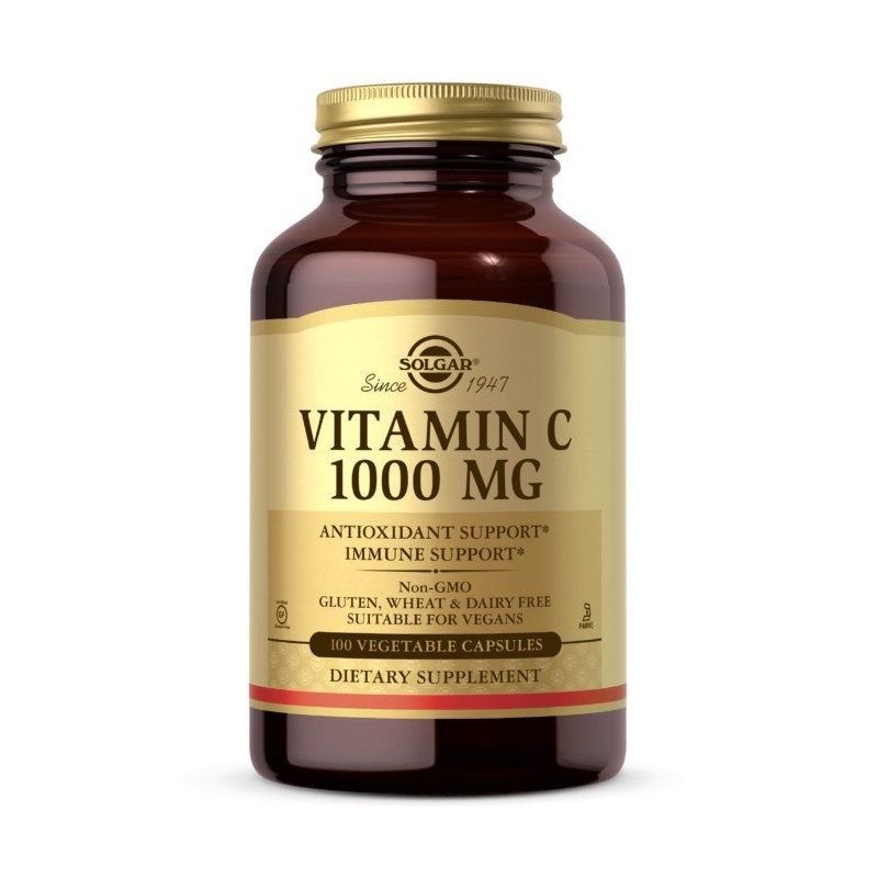SOLGAR Vitamin C - Witamina C 1000 mg (100 kaps.)
