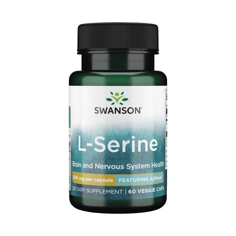 SWANSON AjiPure L-seryna 500 mg (60 kaps.)