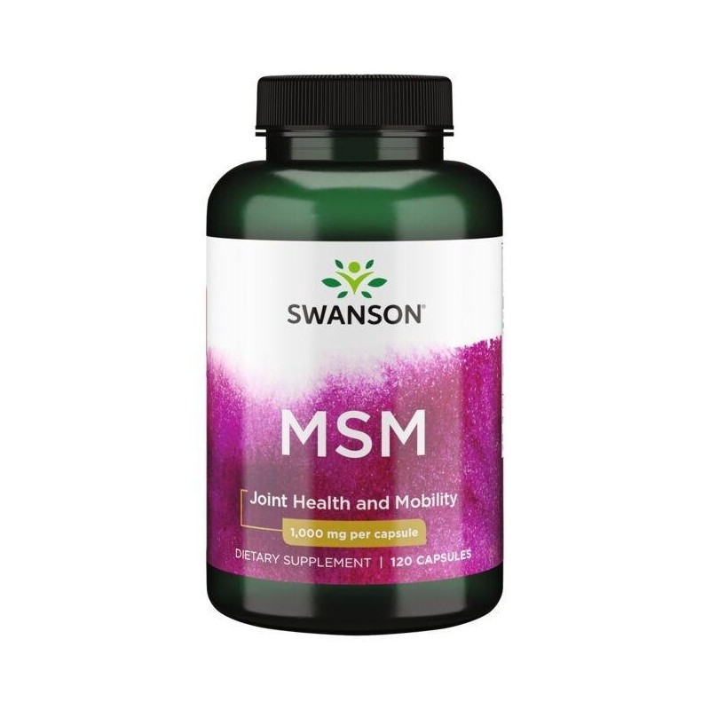 SWANSON Siarka MSM - Metylosulfonylometan 1000 mg (120 kaps.)
