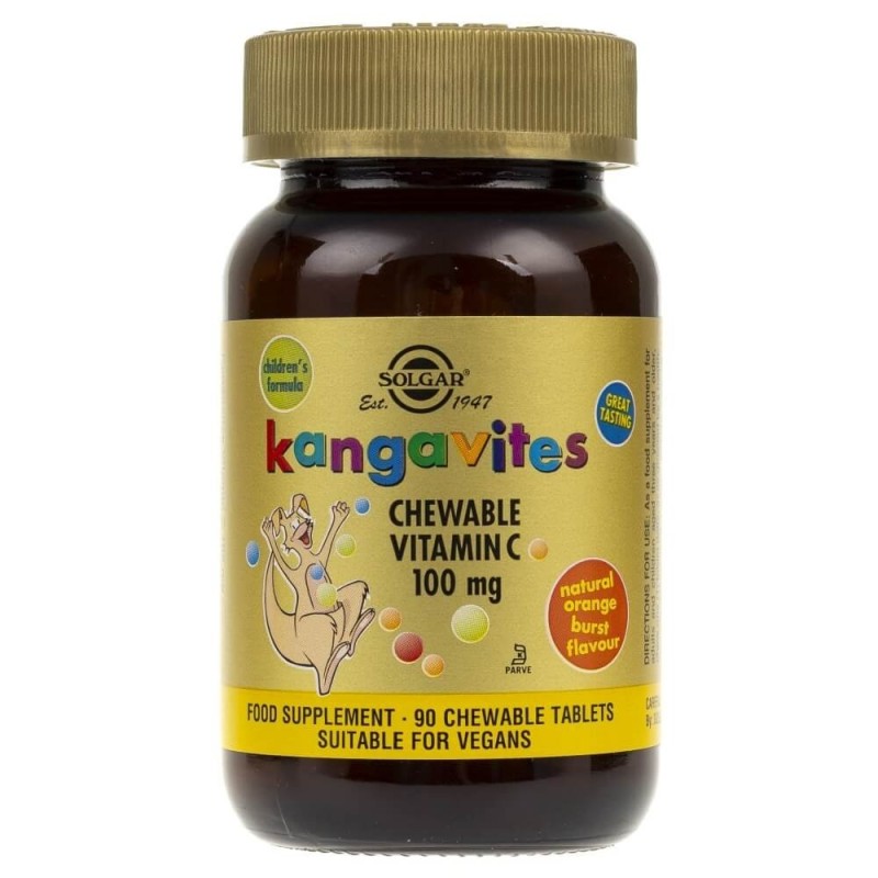 SOLGAR Kangavites Chewable Vitamin C (90 tabl.)