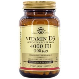 SOLGAR Witamina D3 4000 IU 100 mcg (120 kaps.)