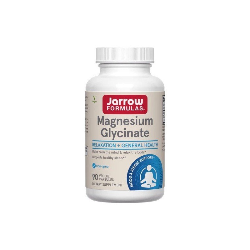 JARROW FORMULAS Magnesium Glycinate - Glicynian magnezu (90 kaps.)