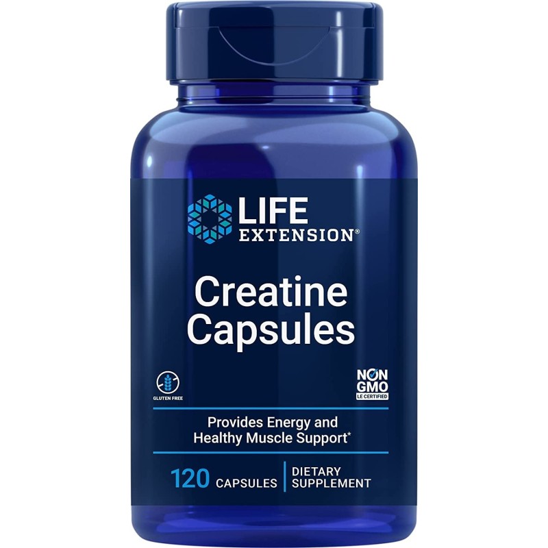 LIFE EXTENSION Kreatyna - Creatine Capsules (120 kaps.)