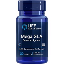 LIFE EXTENSION Mega GLA z Lignanami Sezamowymi (30 kaps.)