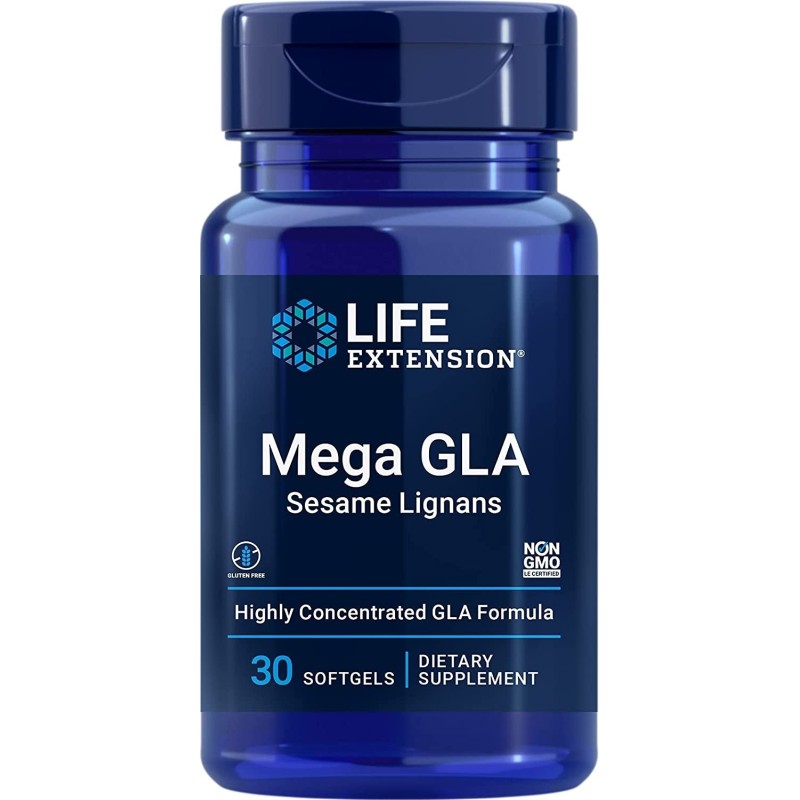 LIFE EXTENSION Mega GLA z Lignanami Sezamowymi (30 kaps.)