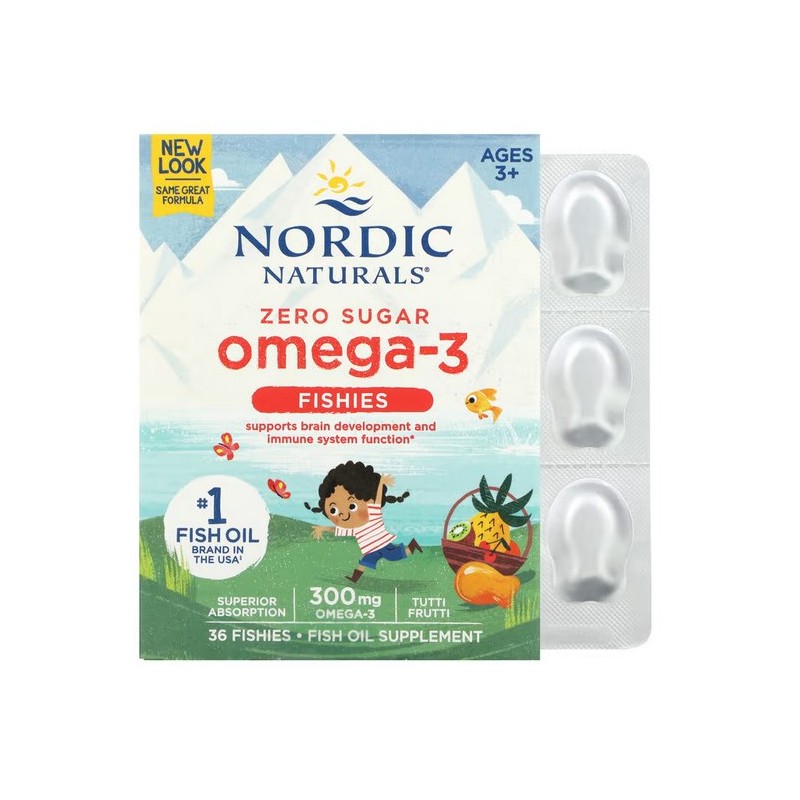 NORDIC NATURALS Nordic Omega-3 Fishies (36 żelek)