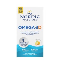 NORDIC NATURALS Omega-3D (60 kaps.)