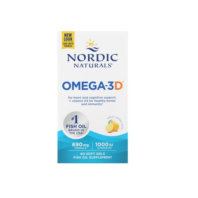NORDIC NATURALS Omega-3D (60 kaps.)