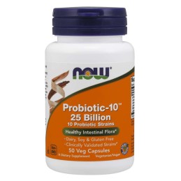 NOW FOODS Probiotic-10 - 25 Bilion (50 kaps.)