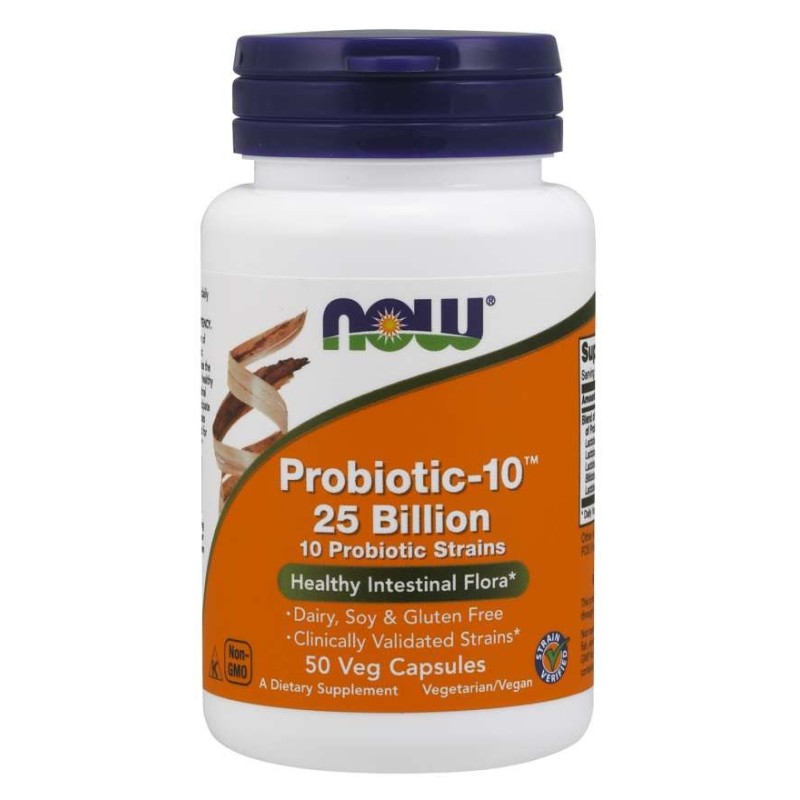 NOW FOODS Probiotic-10 - 25 Bilion (50 kaps.)