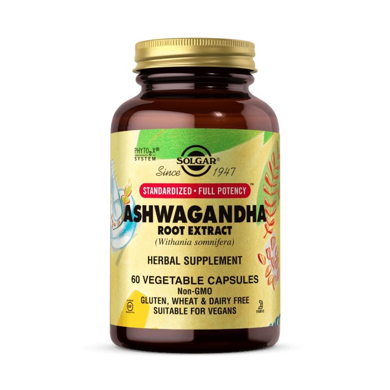 SOLGAR Ashwagandha Root Extract - Ashwagandha ekstrakt z korzenia (60 kaps.)