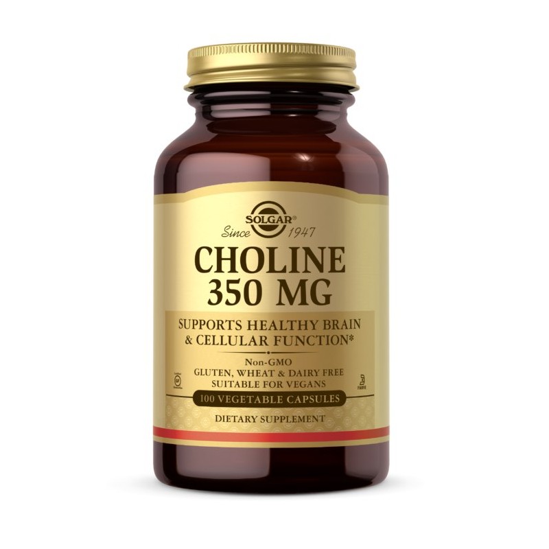SOLGAR Choline - Cholina 350 mg (100 kaps.)