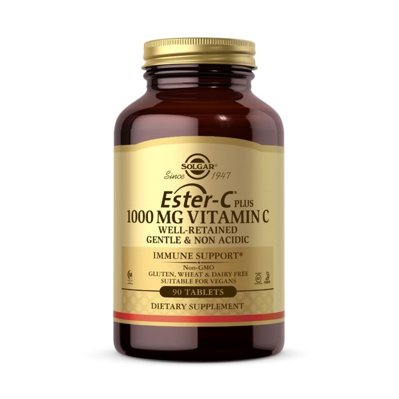 SOLGAR Ester C Plus - Witamina C 1000 mg (90 tabl.)
