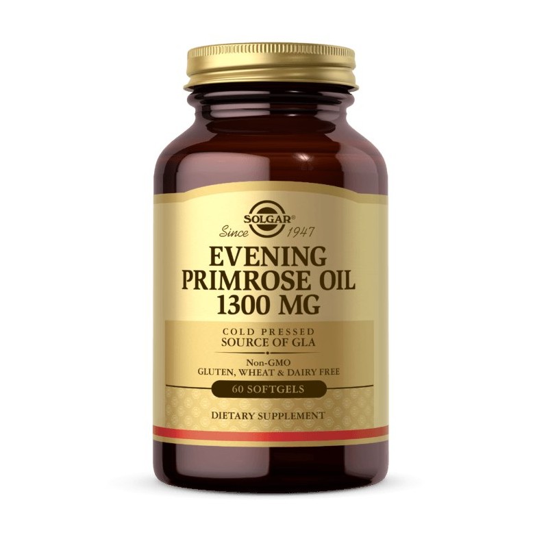 SOLGAR Evening Primrose Oil 1300 mg - Olej z Wiesiołka 1300 mg (60 kaps.)