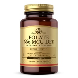 SOLGAR Folate (Metafolin) 400 mcg (100 tabl.)