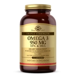 SOLGAR Omega 3 - 950 mg EPA & DHA (100 kaps.)