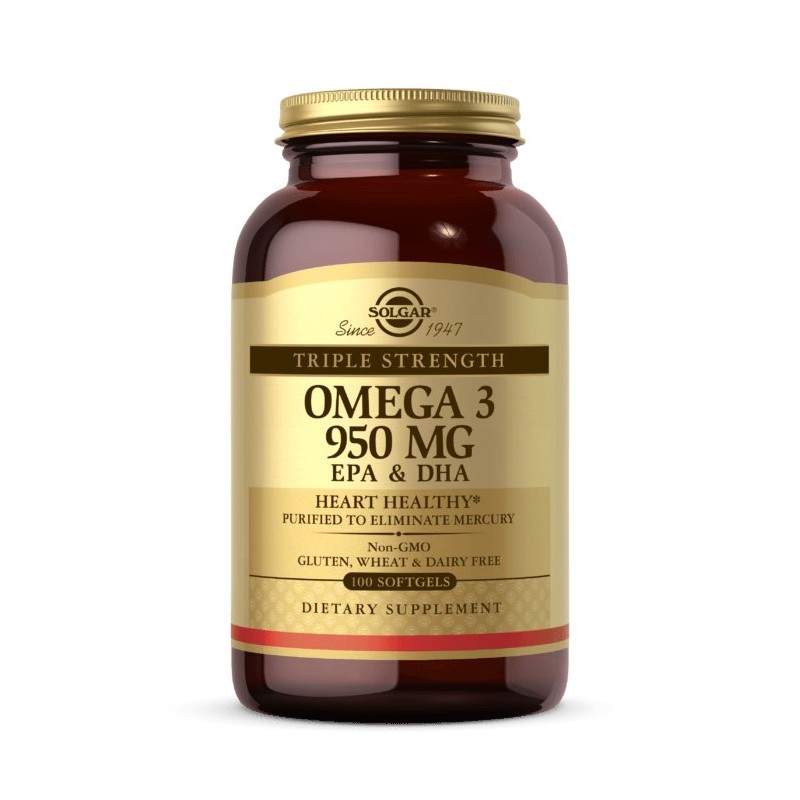 SOLGAR Omega 3 - 950 mg EPA & DHA (100 kaps.)