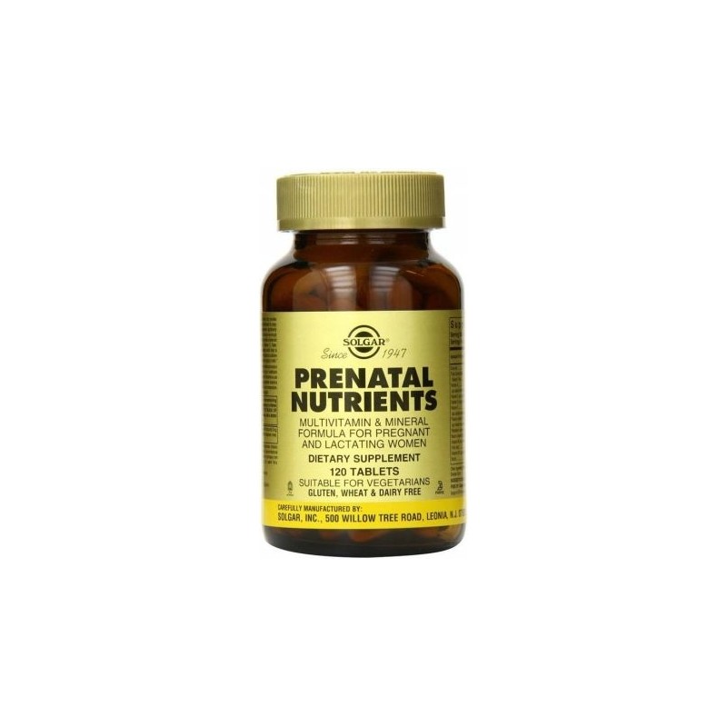 SOLGAR Prenatal Nutrients - Witaminy i minerały prenatalne (120 tabl.)