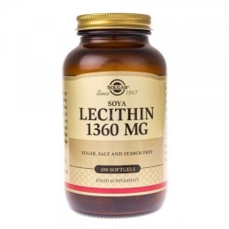 SOLGAR Soya Lecithin - Lecytyna sojowa (100 kaps.)