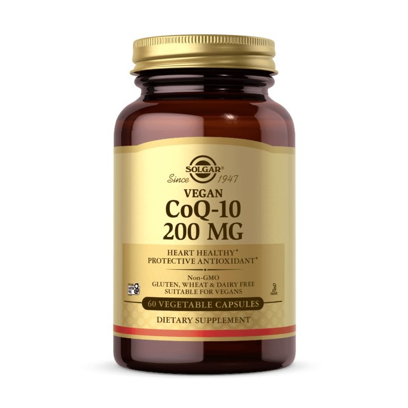 SOLGAR Vegan CoQ-10 200 mg - Koenzym Q10 200 mg (60 kaps.)