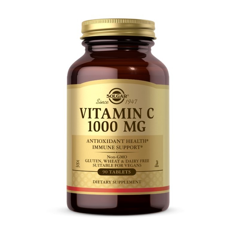 SOLGAR Vitamin C - Witamina C 1000 mg (90 tabl.)