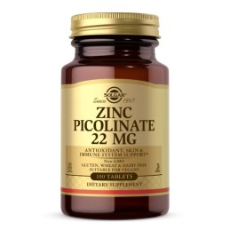 SOLGAR Zinc Picolinate - Cynk Pikolinian (100 tabl.)