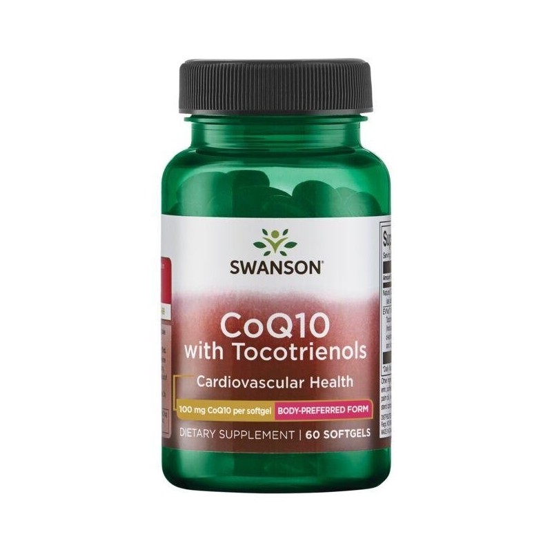 SWANSON CoQ10 100 mg with Tocotrienols 10 mg (60 kaps.)